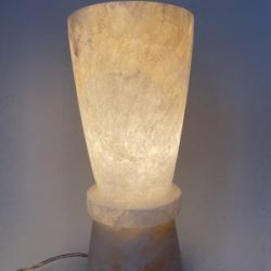 Geometric Alabaster Lamp - 2 sizes