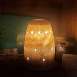 Cooing Light Alabaster Lamp